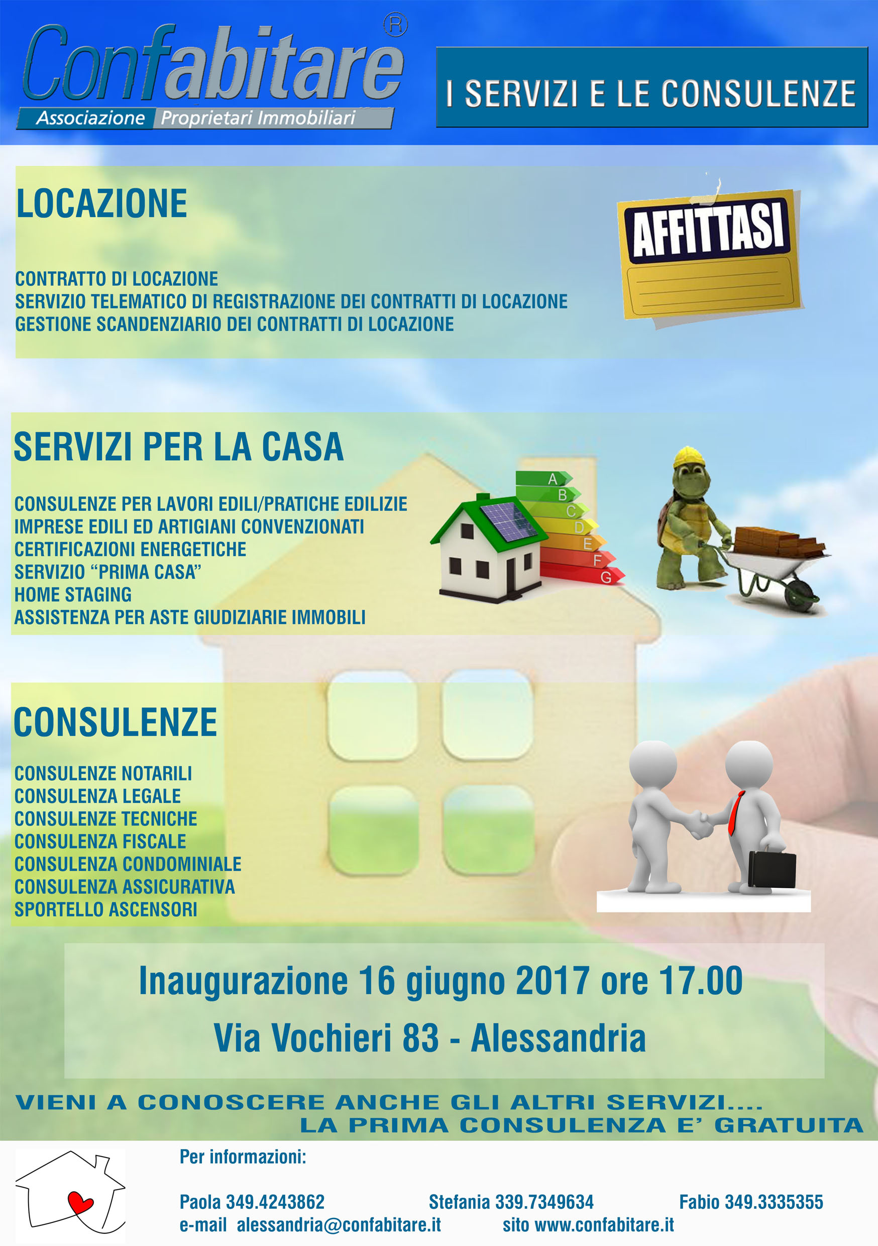 Inaugurazione Confabitare Alessandria 16 Giugno 2017