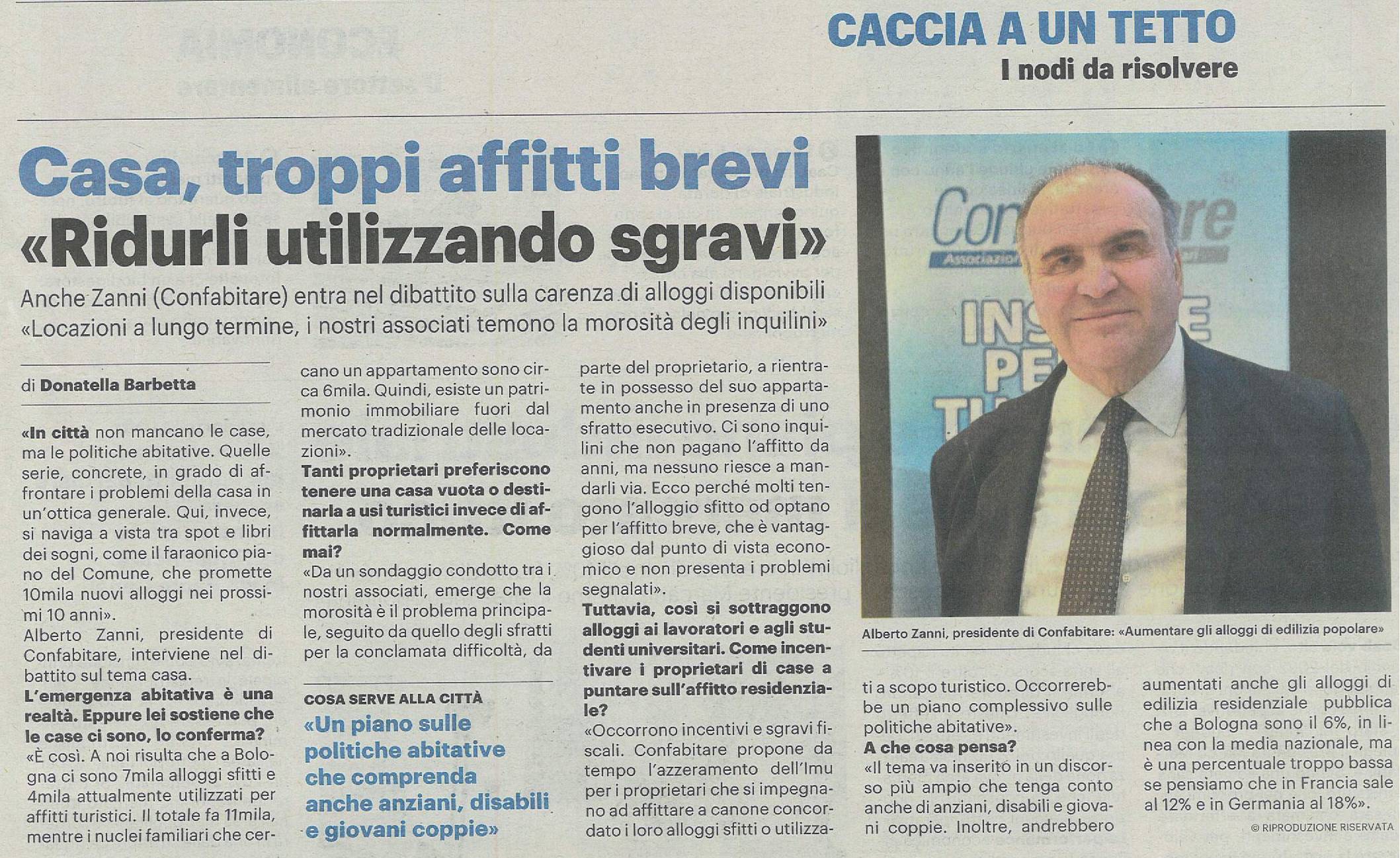 Casa, troppi affitti brevi. Ridurli utilizzando sgravi