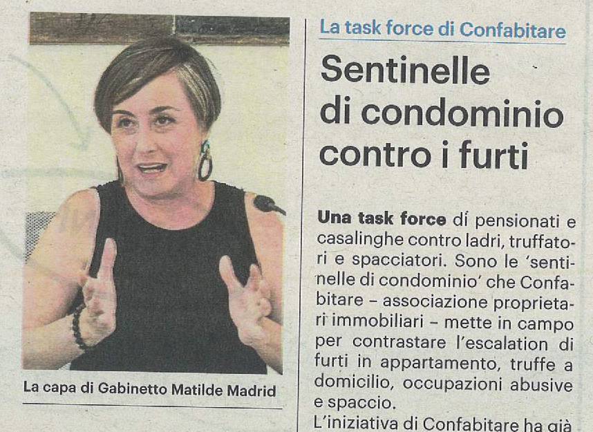 Sentinelle di condominio contro i furti