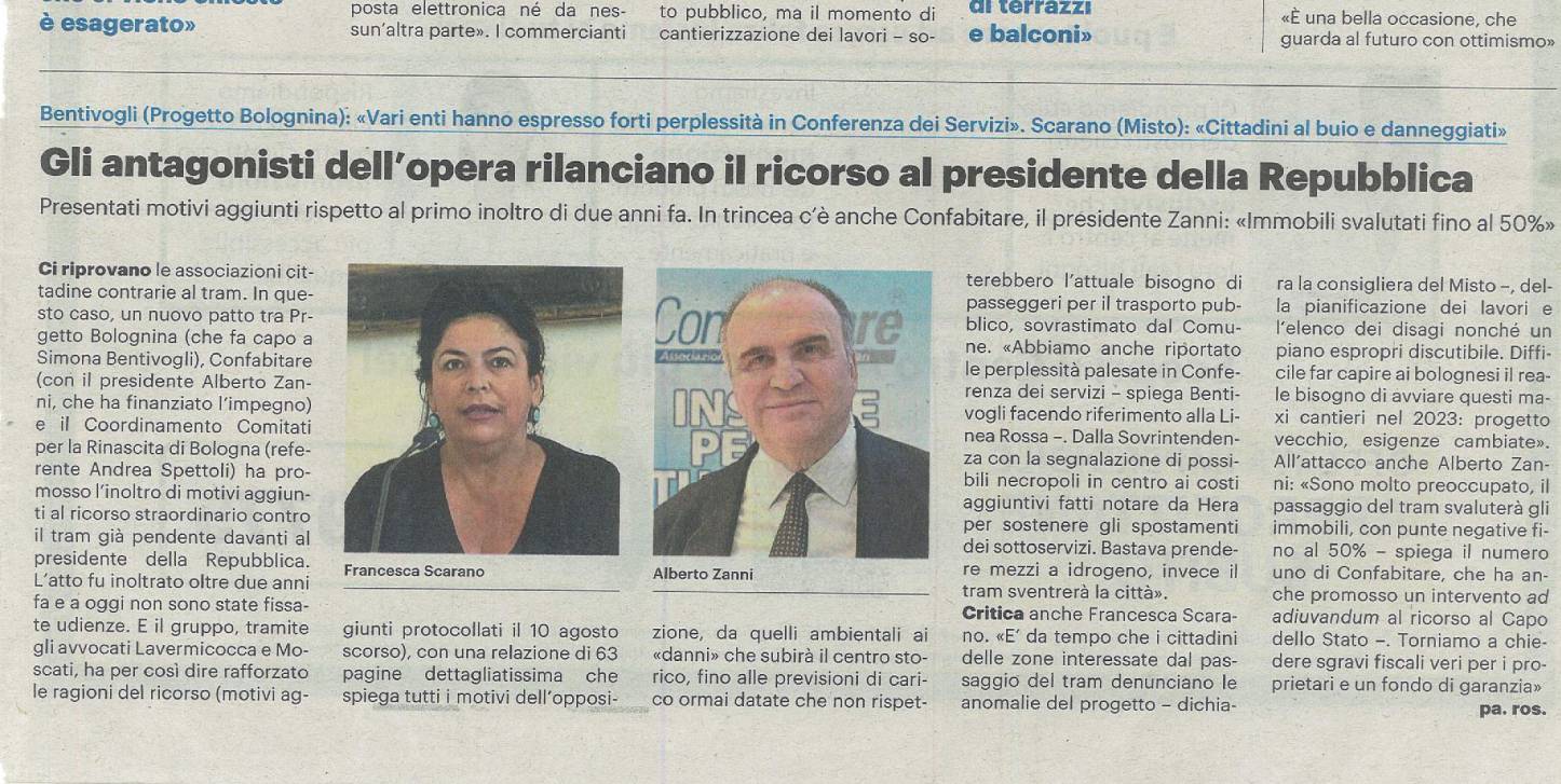 Gli antagonisti dell’opera rilanciano il ricorso al Presidente della Repubblica