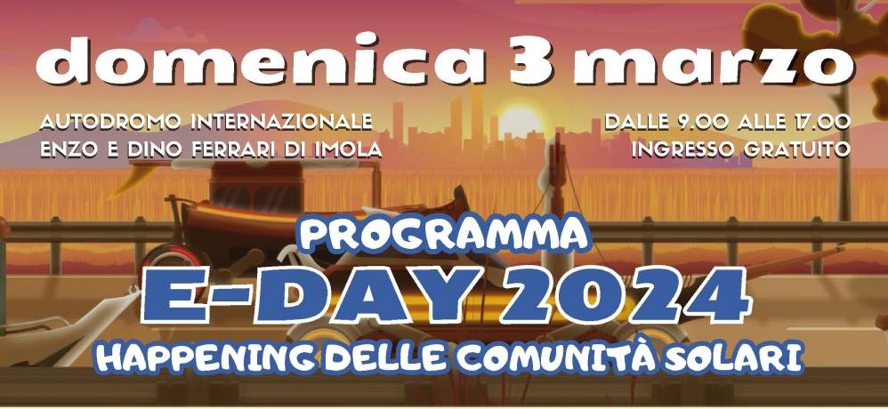 E-Day 2024: un evento innovativo per un futuro energetico sostenibile organizzato dal Centro per le Comunità Solari (CSL), Solar Info Community srl SB (SIC) e Confabitare