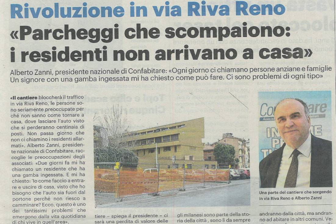 Rivoluzione in via Riva Reno “Parcheggi che scompaiono: i residenti non arrivano a casa”